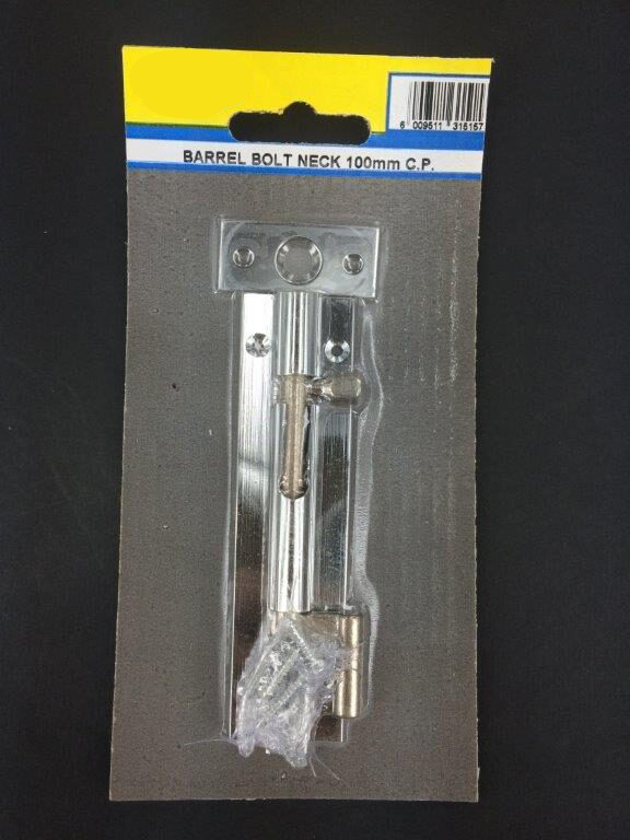 Barrel Bolt Chrome plated